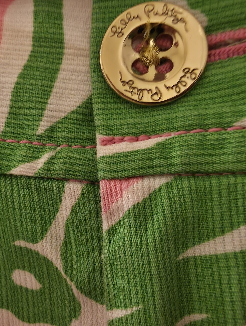 Lilly Pulitzer Callahan Shorts | Size 6 | Pink & Green Tropical Print | EUC - Picture 7 of 8